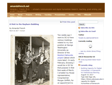 Tablet Screenshot of amandafrench.net